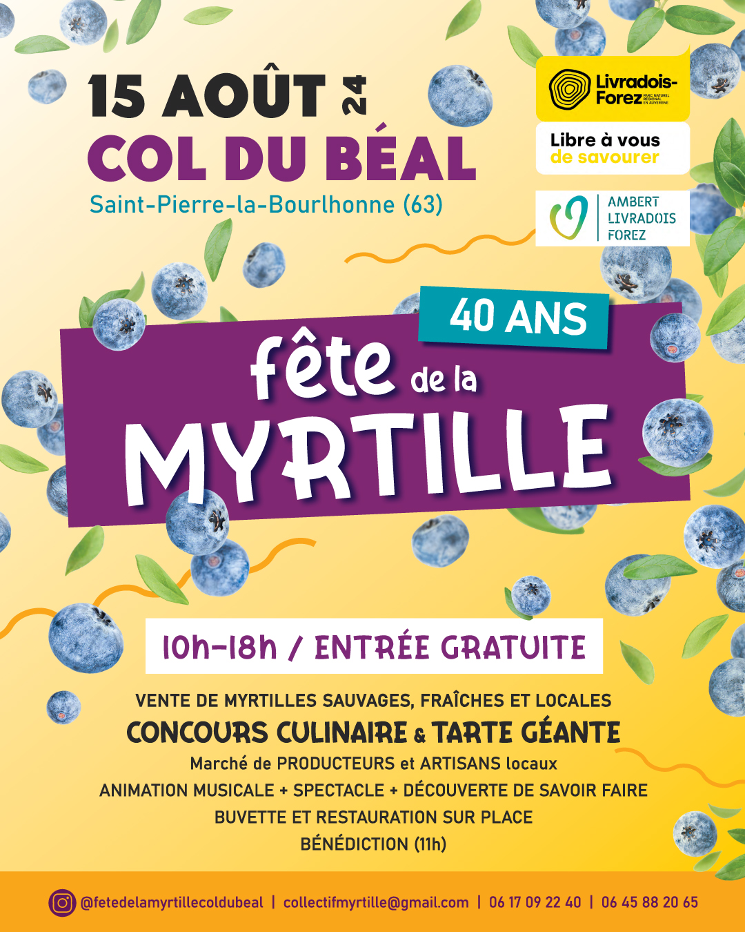 40e Fête de la Myrtille – Col du Béal