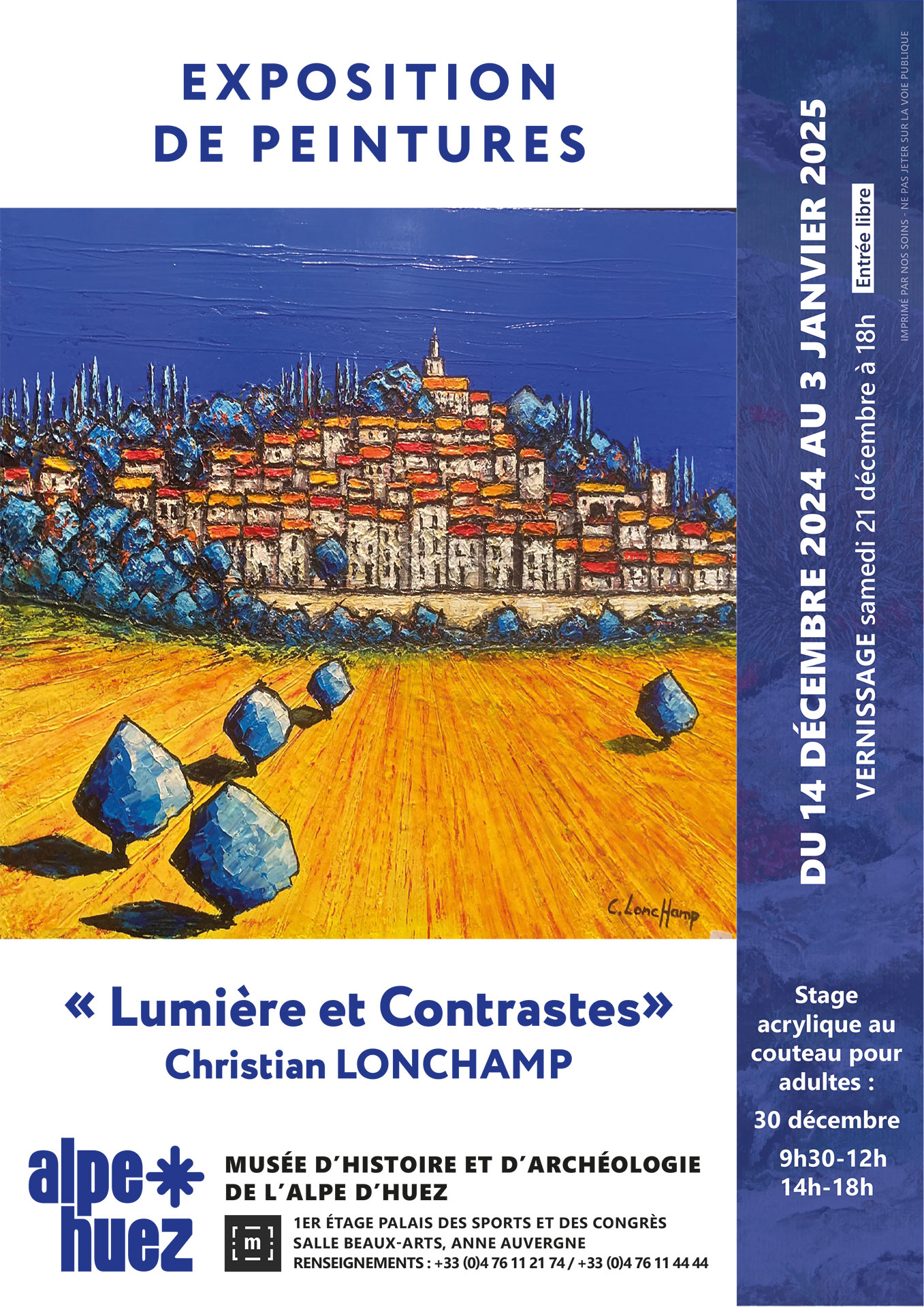 Exposition de peintures de Christian Lonchamp