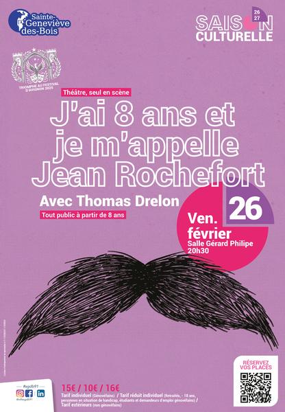 J'ai 8 ans et je m'appelle Jean Rochefort