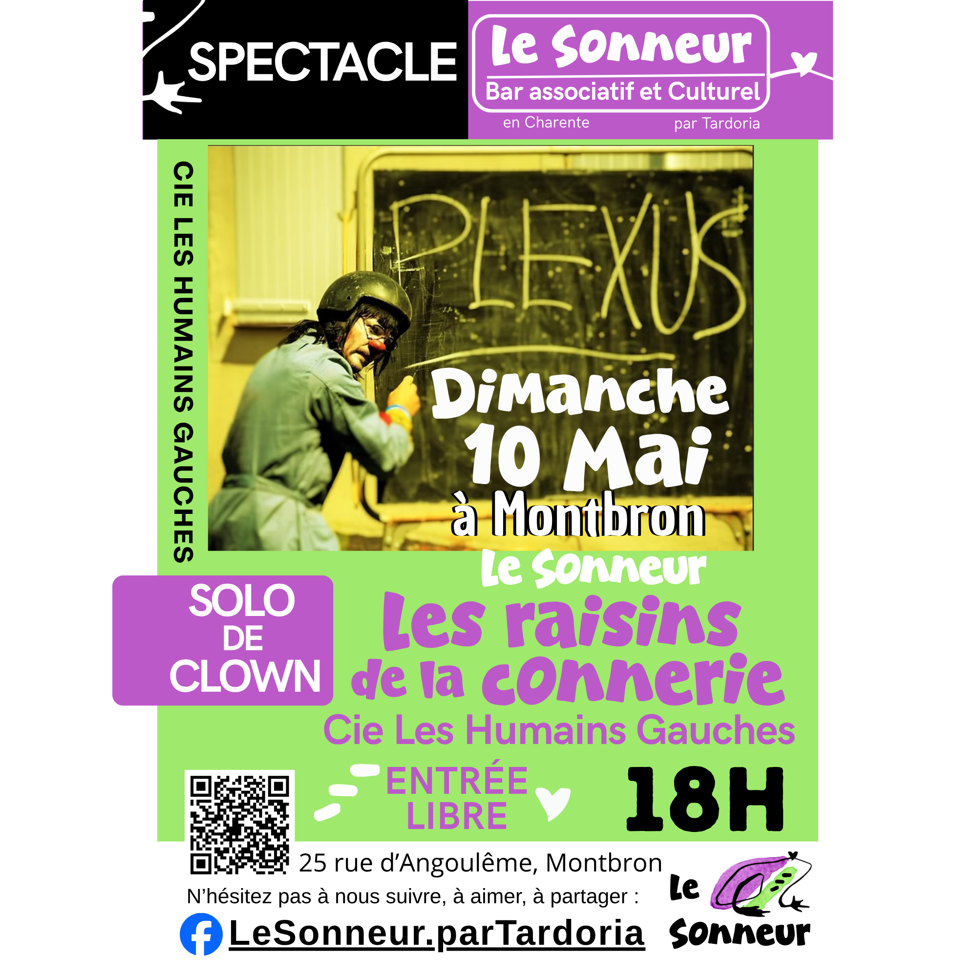 SPECTACLE DE CLOWN les raisins de la connerie