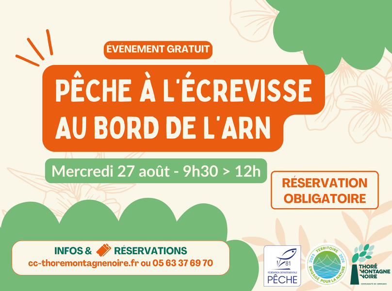 Pêche à l’écrevisse au bord de l’Arn 