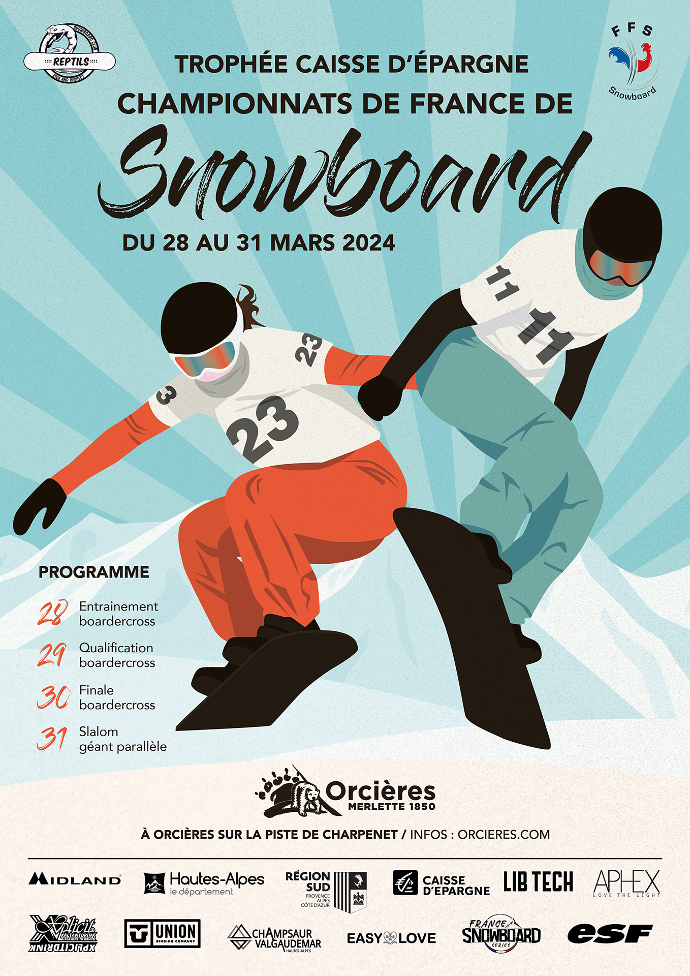 Championnats de France Snowboard 2024 à Orcières