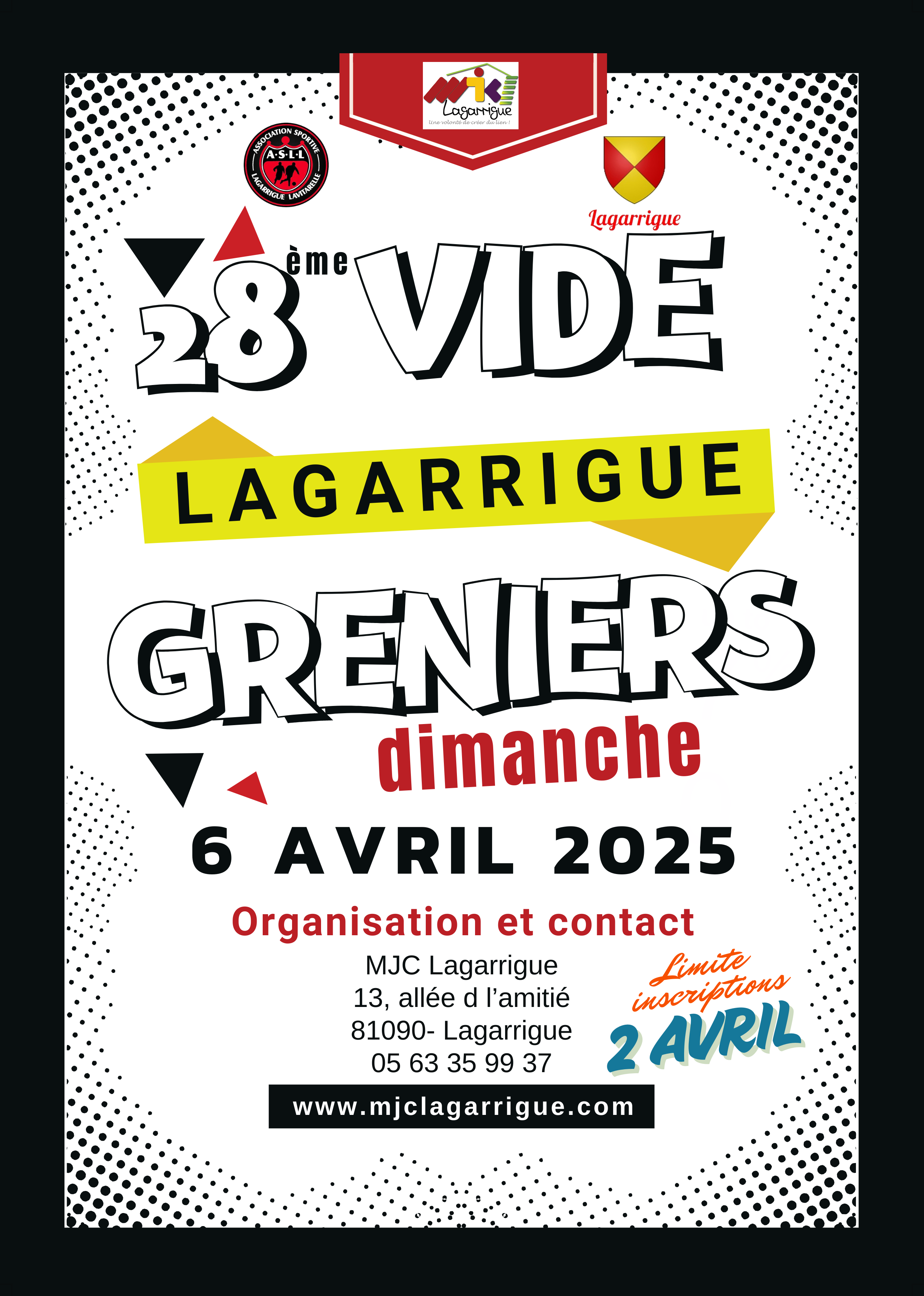 28Ã¨me vide-greniers 2025-mjc