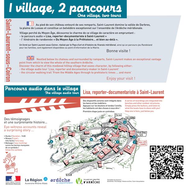 Parcours audio « Lisa, reporter-documentariste à Saint-Laurent »_Saint-Laurent-sous-Coiron