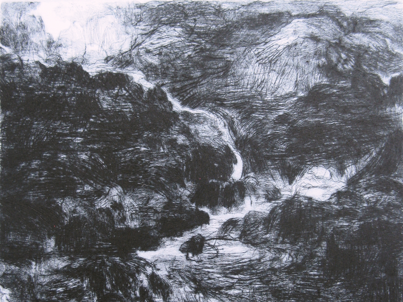 Atelier - Les heures bleues - Gravure en taille douce_Chazelles-sur-Lyon