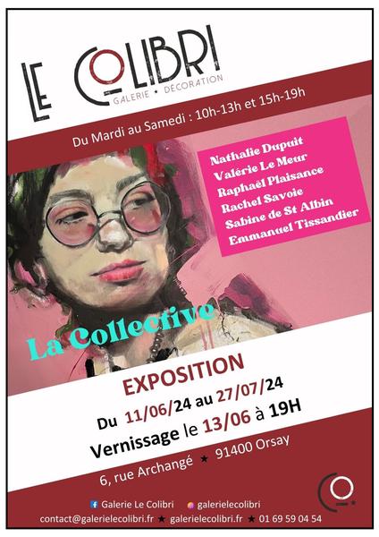 Exposition artistique au Colibri, la galerie d'art à Orsay 
