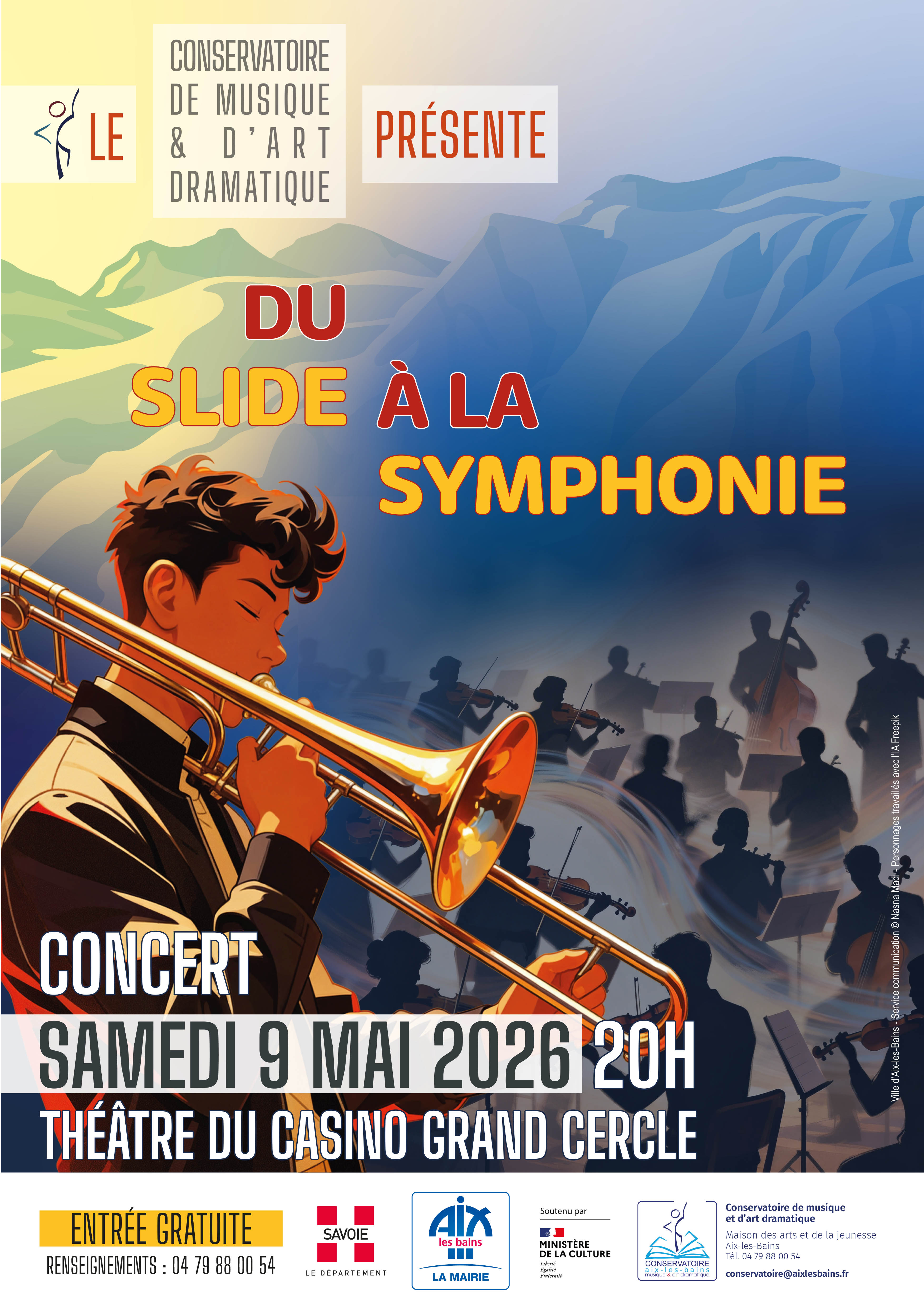 Du slide à la symphonie, du trombone... à l'orchestre