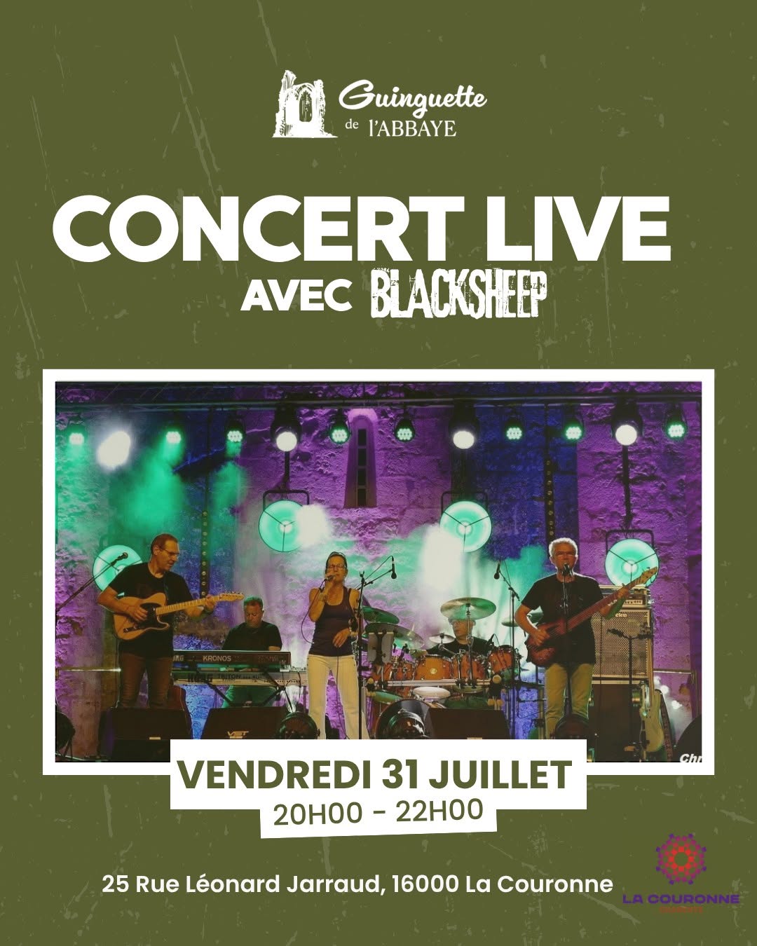 La Guinguette de l'Abbaye - Concert Black Sheep