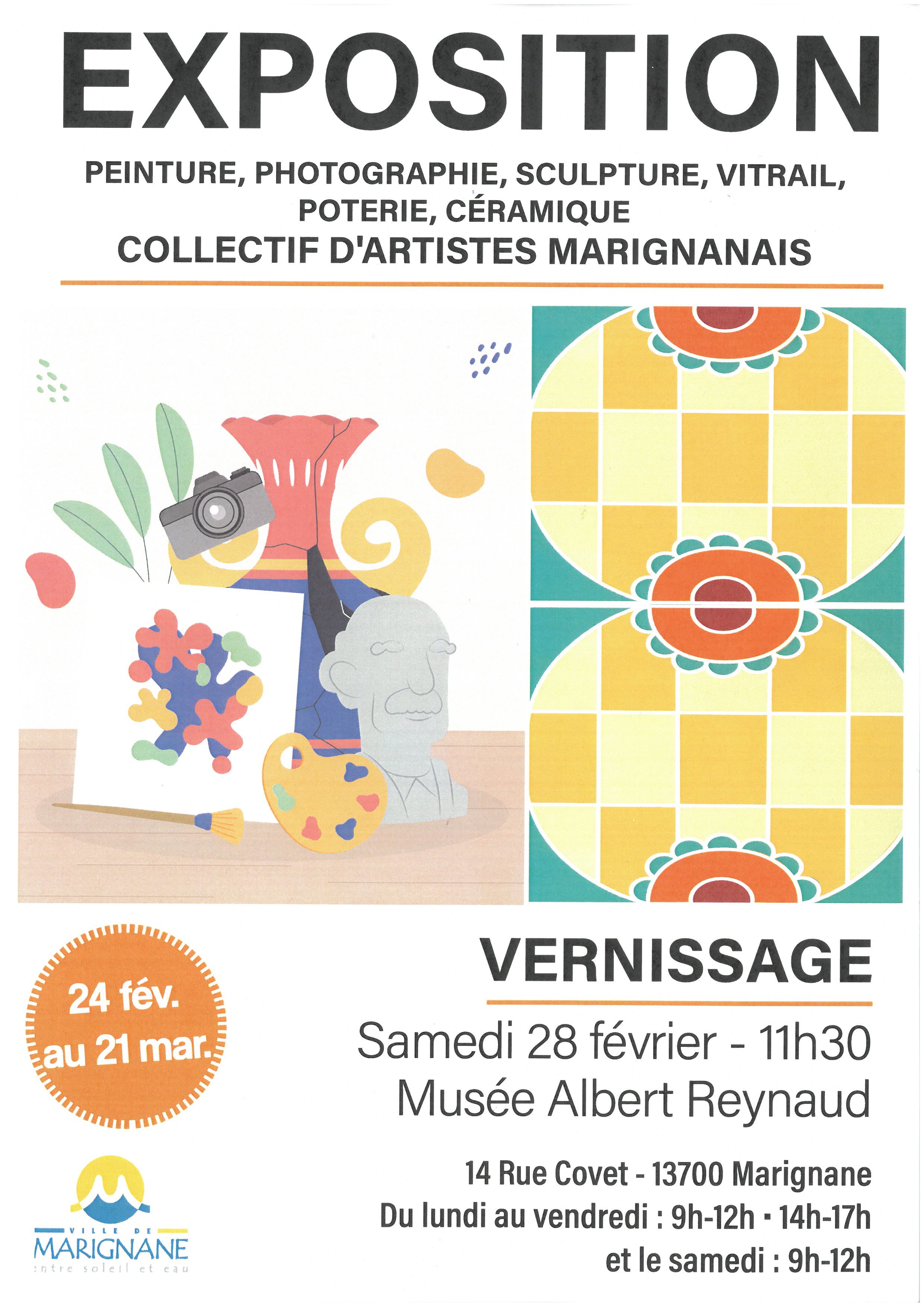 Exposition : Œuvres variées du collectif d'artistes marignanais