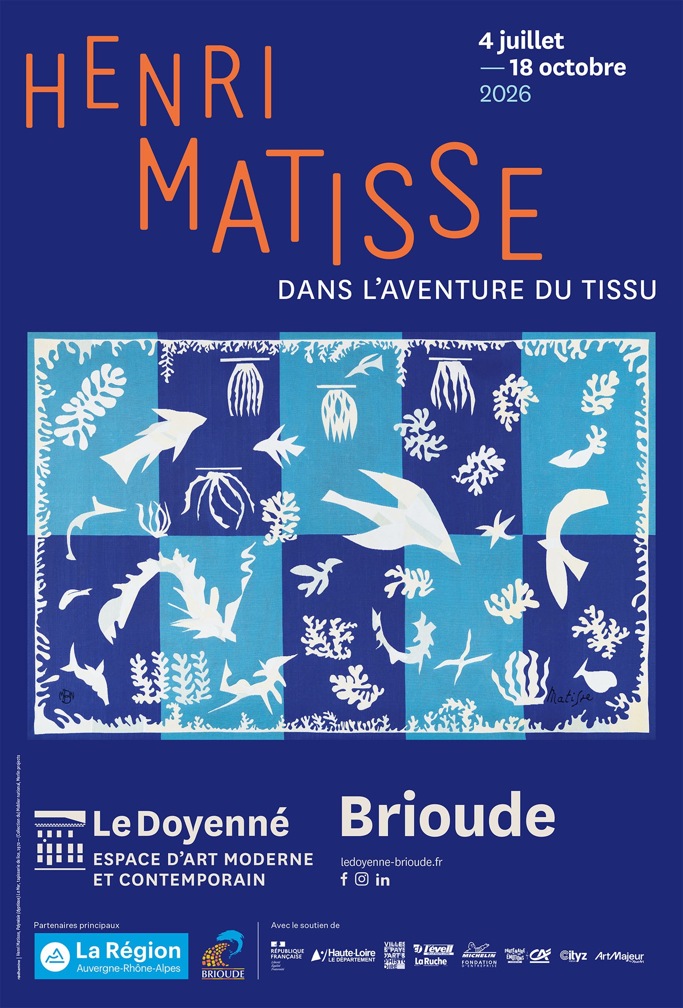 Exposition Henri Matisse dans l'aventure du tissu