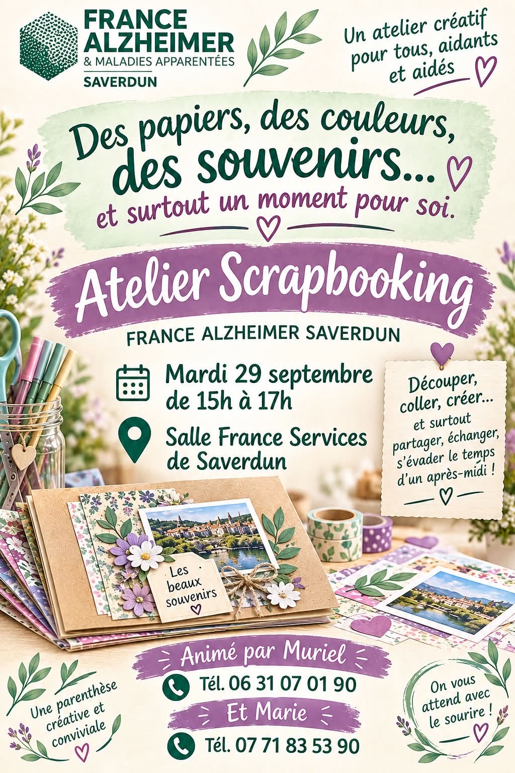 Atelier Scrapbooking - France Alzheimer Saverdun_Saverdun