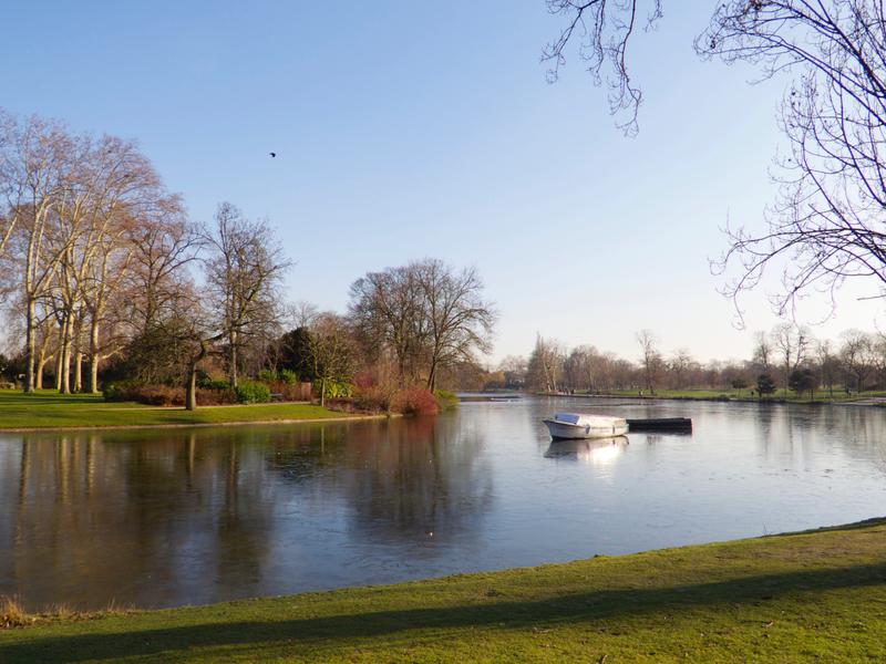 Lac daumesnil en hiver 