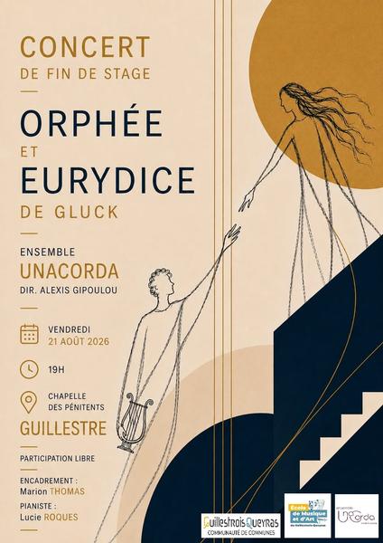 Concert de fin de stage : Orphée et Eurydice.