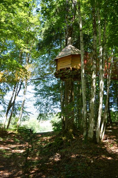 Parc filet en hauteur zone ludique La Raverette à Giron