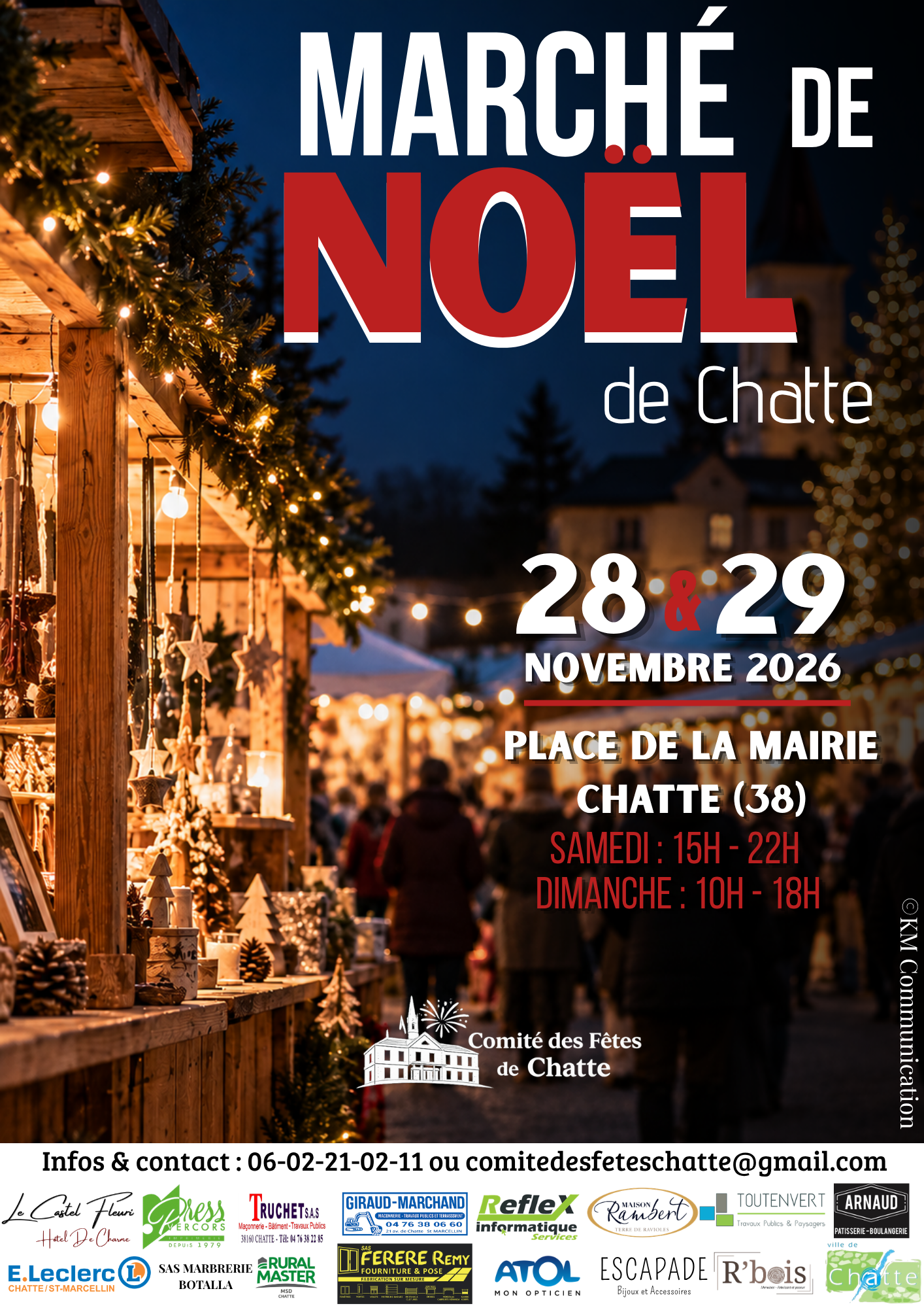 Affiche Marché de Noël