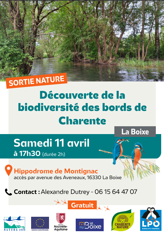 Découverte de la biodiversité des bords de Charente_La Boixe