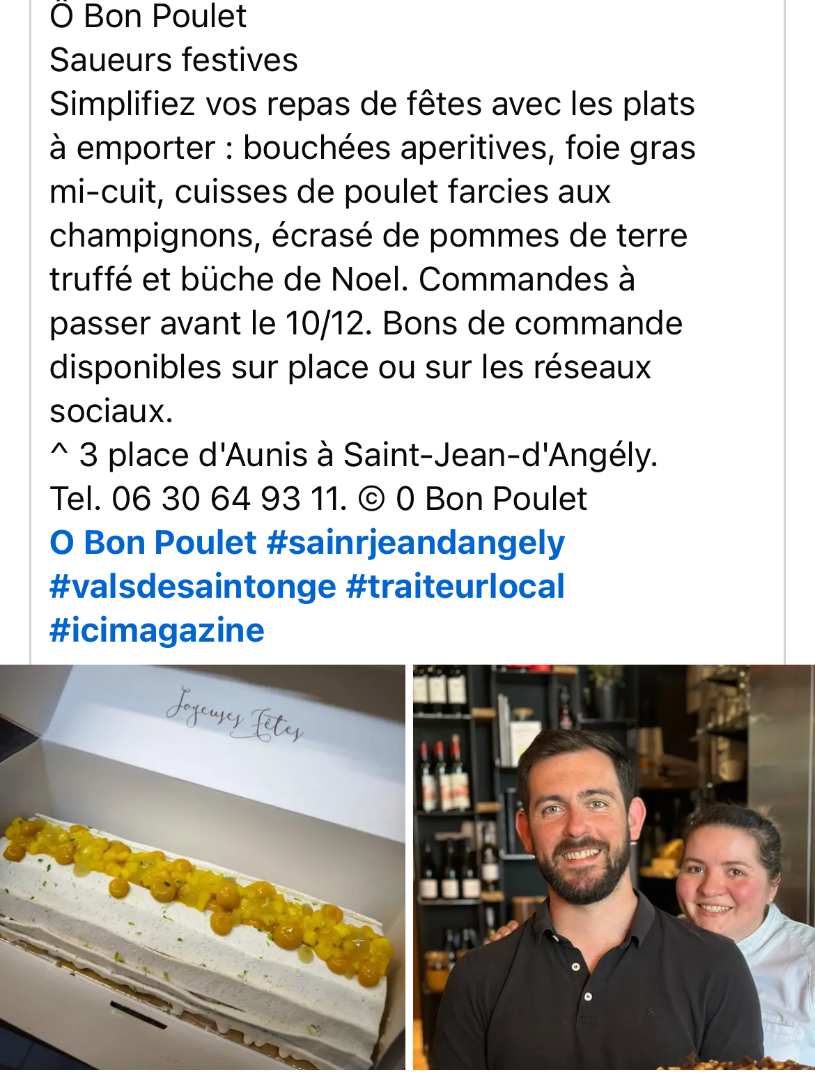 Plats à emporter - O bon poulets