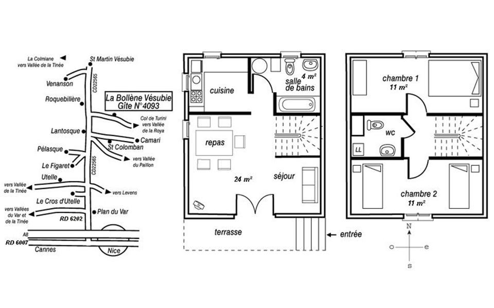 Gîte Pin-Le plan-La Bollène-Vésubie-Gîtes de France des Alpes-Maritimes