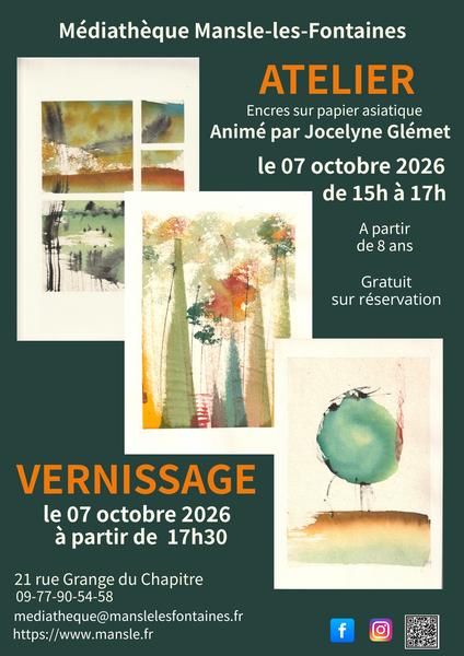 Initiation des encres sur papier asiatique