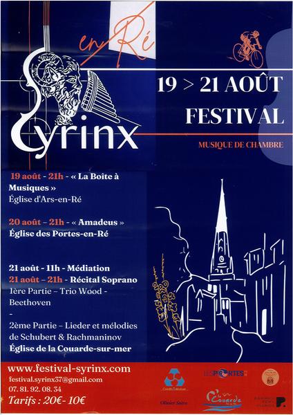 Concert « La Boîte à Musiques » - Festival Syrinx-en-Ré