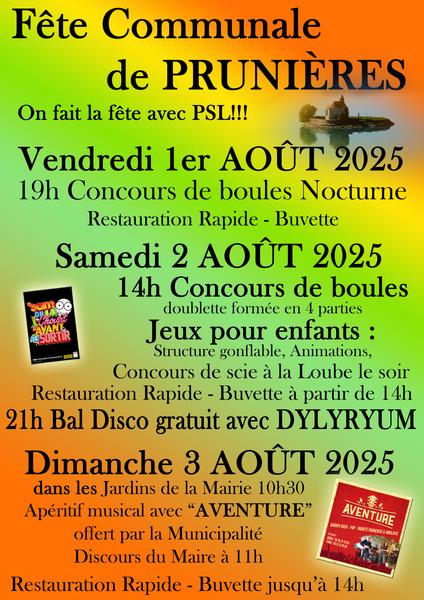 - © Mairie de Prunieres - © Mairie de Prunieres