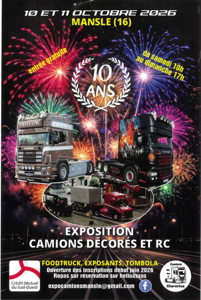 Exposition camions décorés et radio commandés
