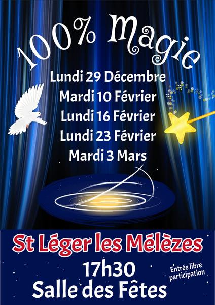 Spectacle 100% magie_Saint-Léger-les-Mélèzes - © Gilles Leveque