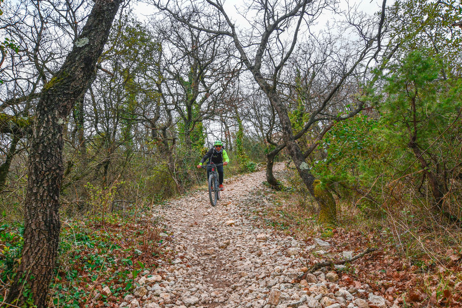 Circuit rouge Chateauneuf descente enduro