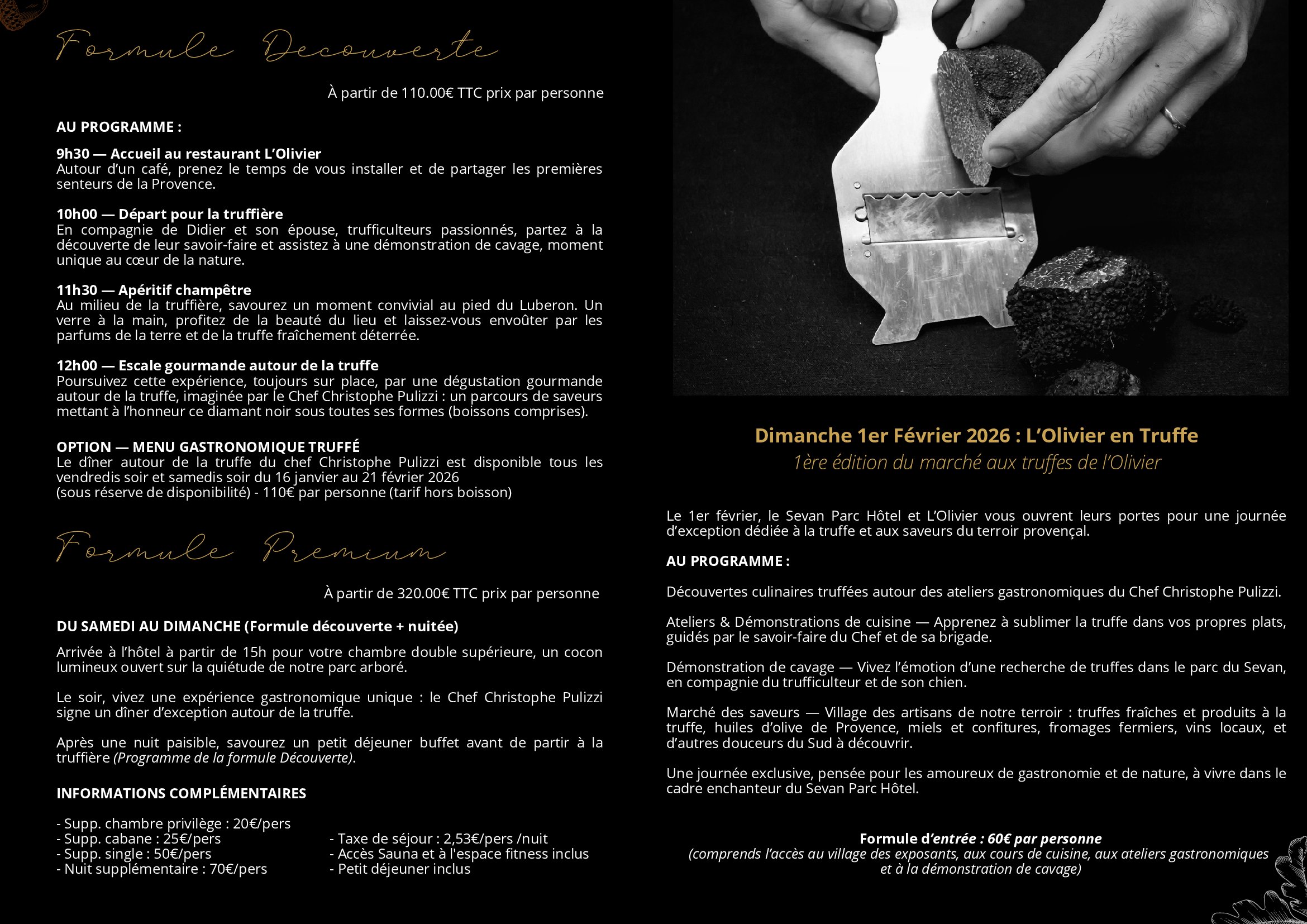 Les week-ends truffe en luberon