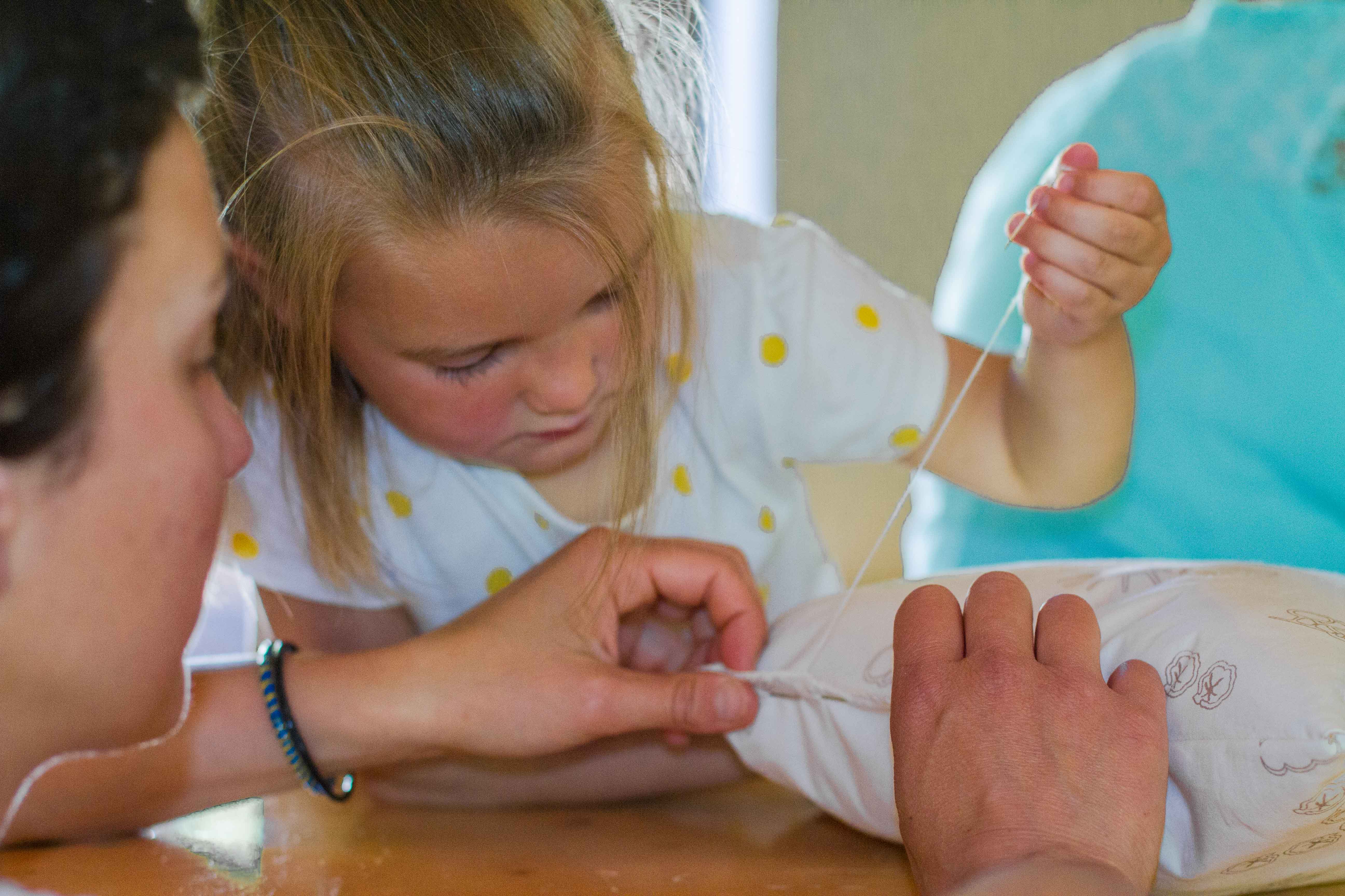 Atelier "fabrication d'un coussin"