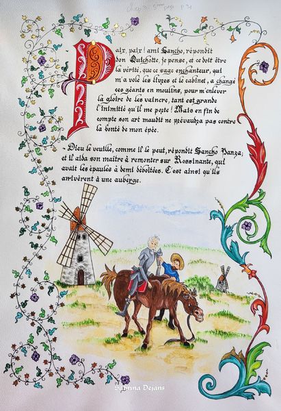 Don Quichotte pour les éditions Larroque 
