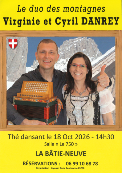 Thé dansant avec le Duo des montagnes Virginie et Cyril Danrey