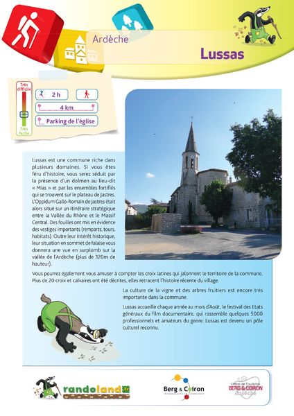 Randoland - jeu de piste pour enfants à Lussas