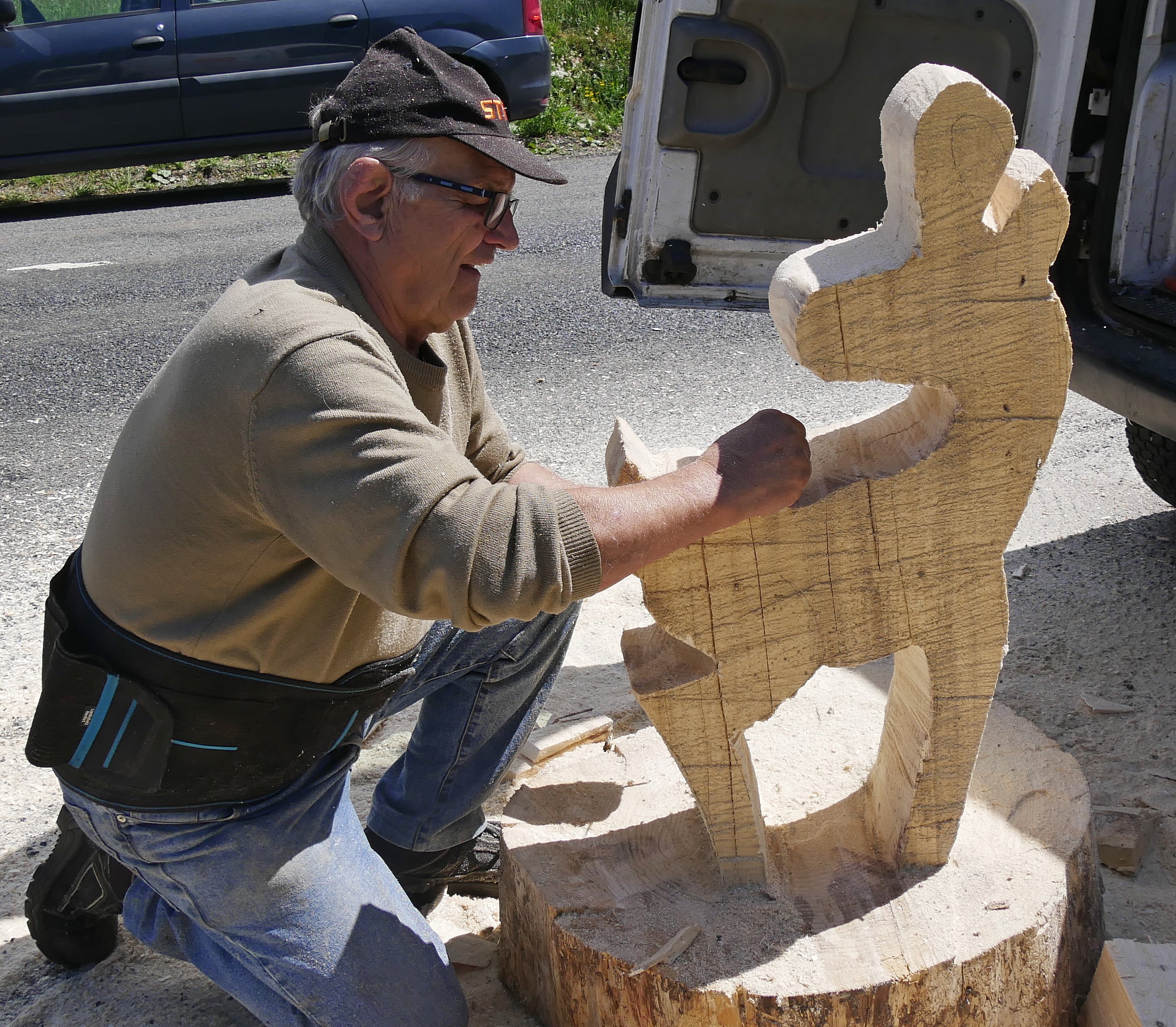 Sculpture à la tronçonneuse