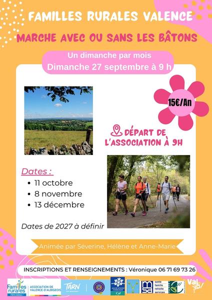 Marche avec ou sans bâton