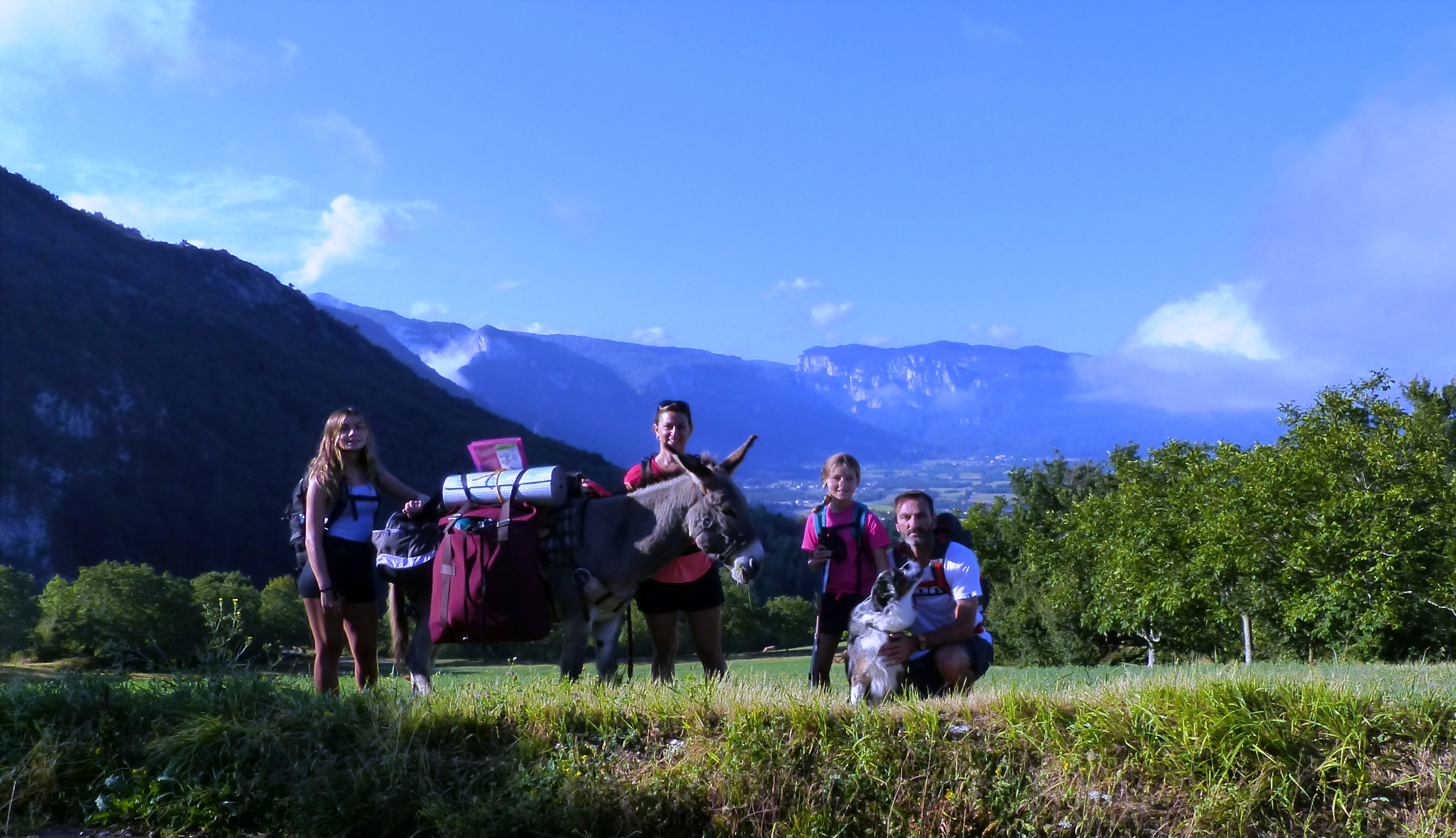 randonnée ânes vercors royans Drôme