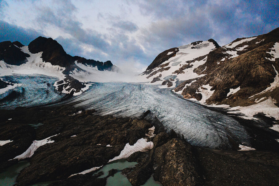 Pic de l'Étendard et glacier de Saint Sorlin
