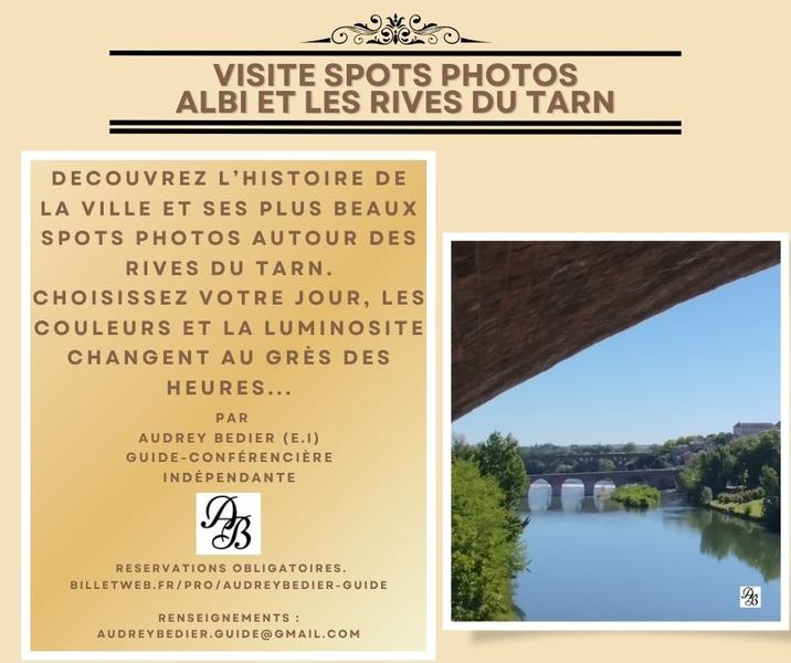 Spots photos Albi et les rives du Tarn - visite guidée