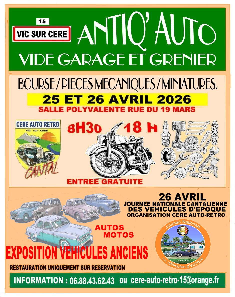Vide-garage, modélisme et exposition de véhicules d'époque