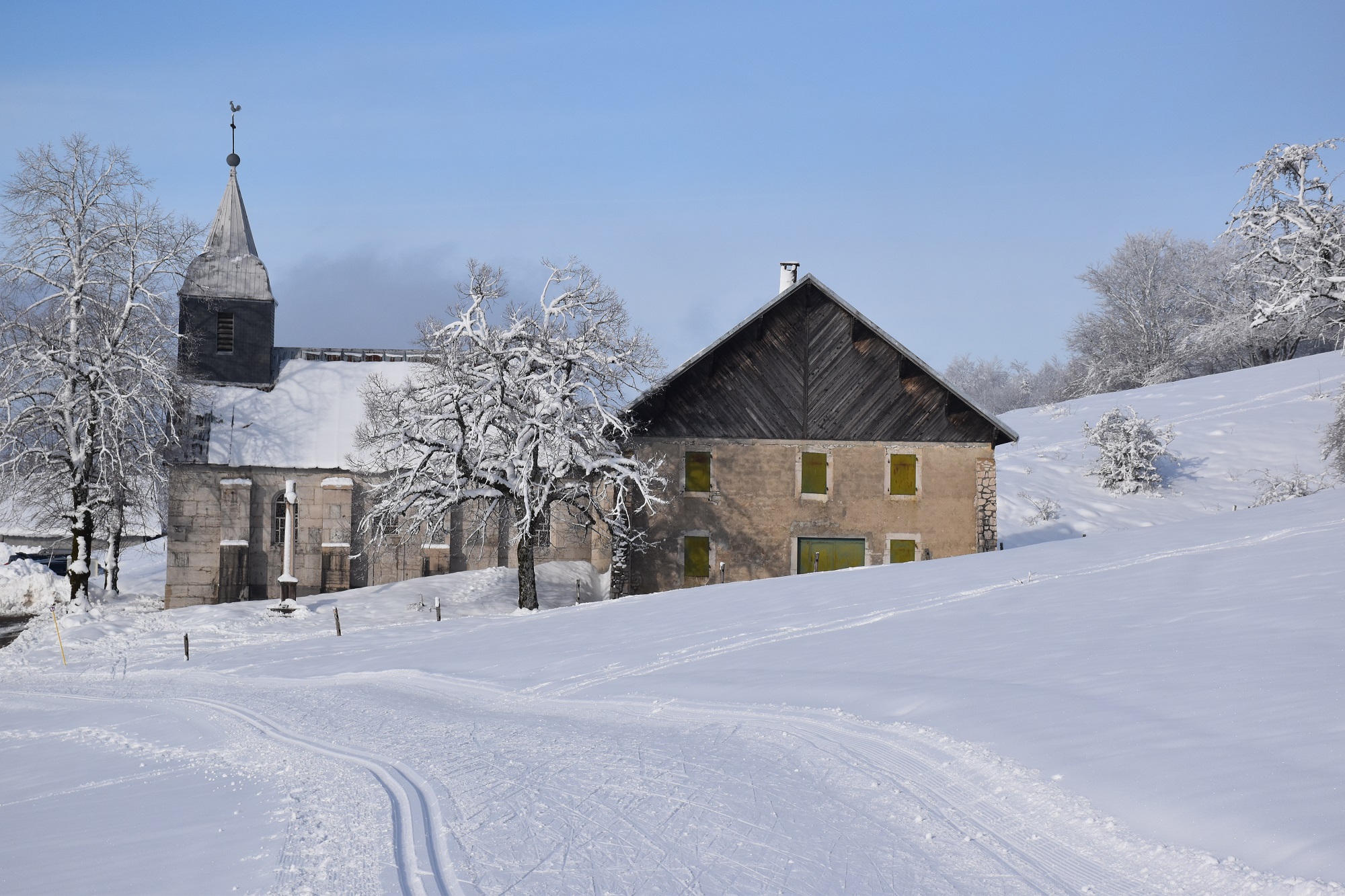 Piste noire de ski de fond du Plateau de Retord : Le Tour du Retord