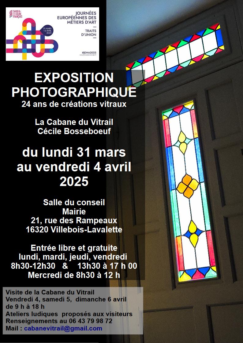 Exposition photographique : 24 ans de créations de vitraux