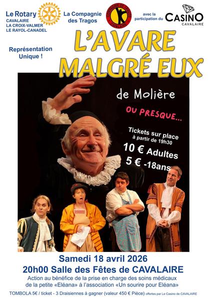 Pièce de théâtre : l'Avare malgré Eux_Cavalaire-sur-Mer