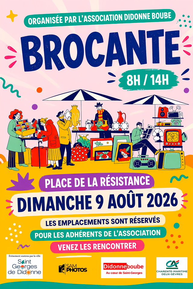 Brocante de l'association "Didonne Boube"