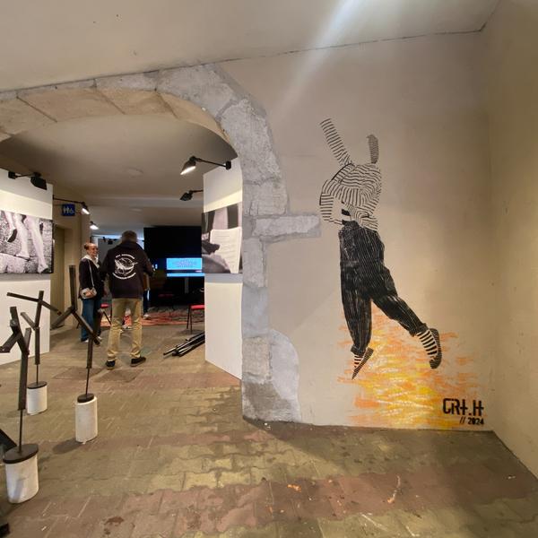 Fresques et murs peints - Les rayures de Cirt Hash_Nantua