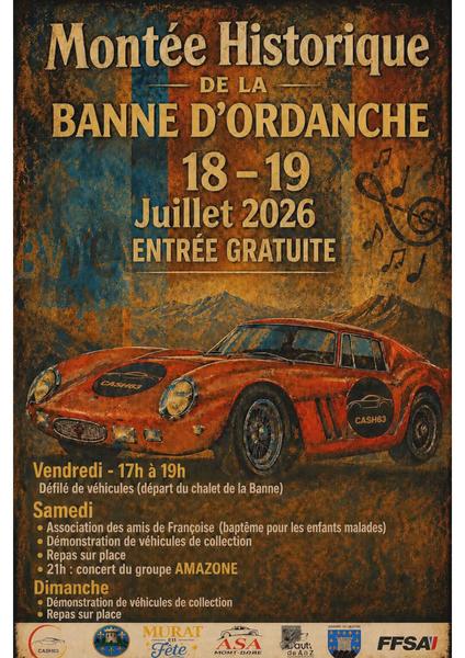 Historic climb up La Banne: meal and concert