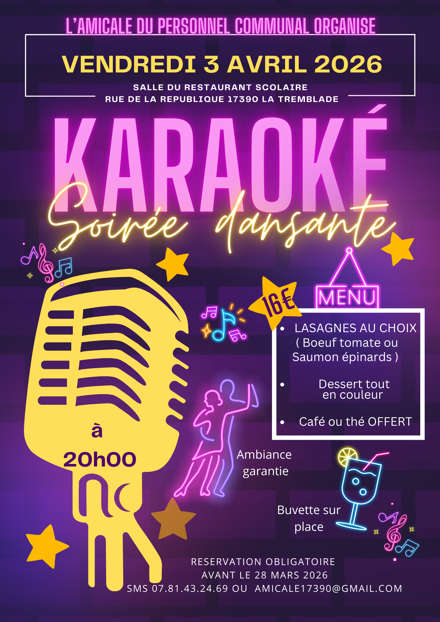 Karaoké et soirée dansante