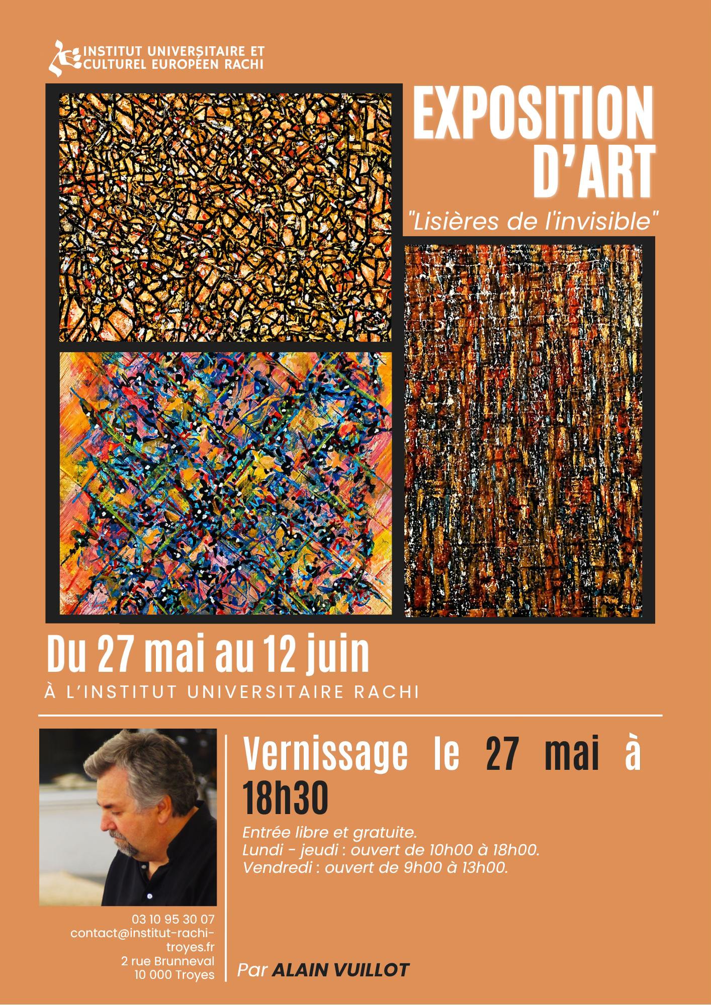 Exposition d'art "Lisières de l'invisible" — visuel événement