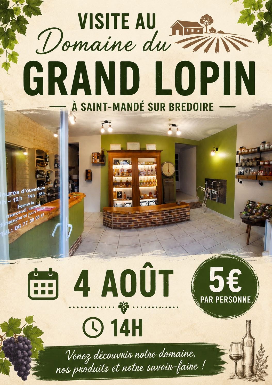 Visite Domaine du Grand lopin