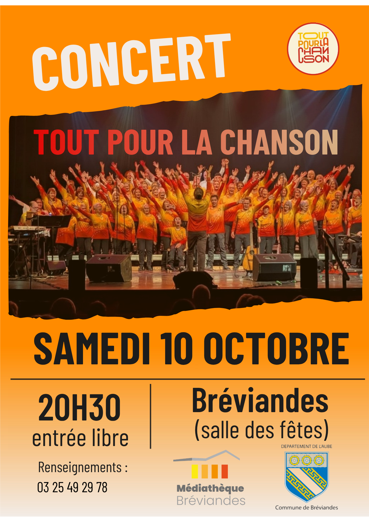 Concert de la chorale Tout pour la Chanson