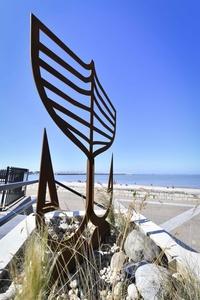 Objet deco extérieure avec vue mer en arrière plan